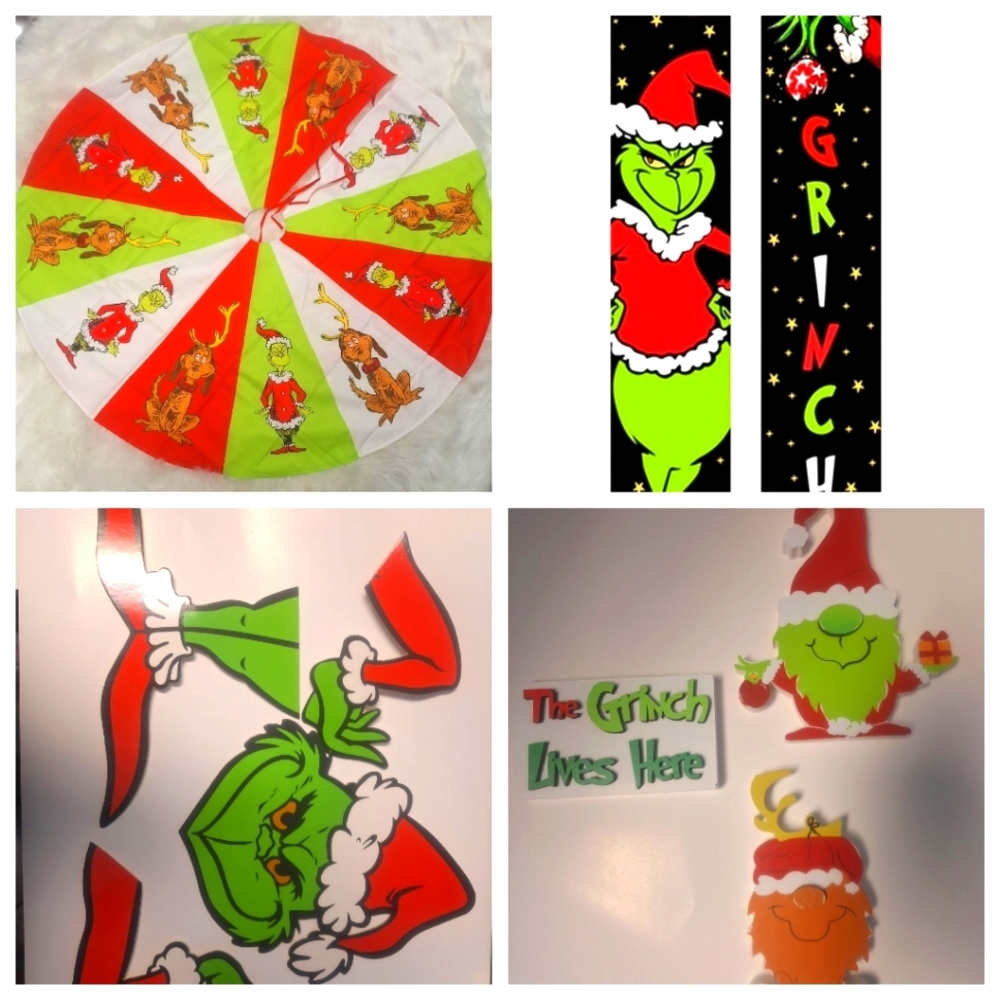 Grinch Holiday Christmas Bundle - 7pc - New in package